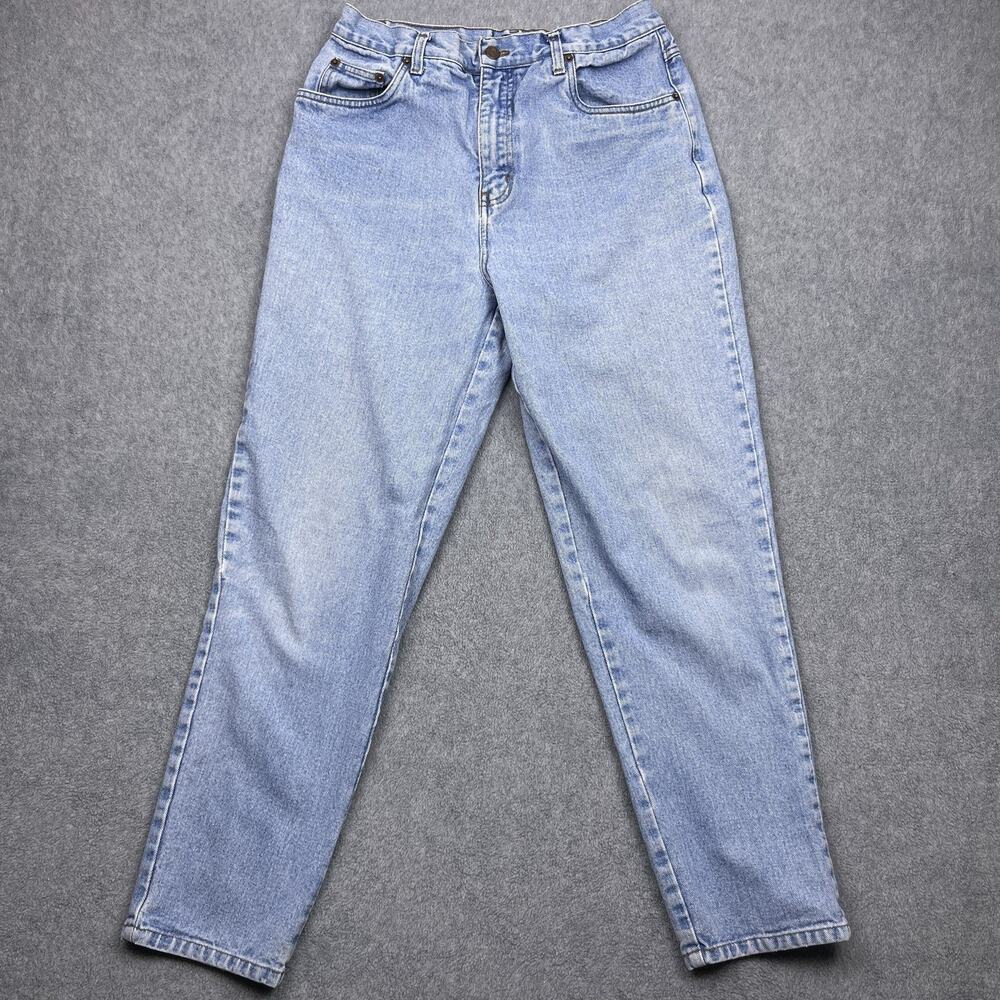 bill blass jeans easy‎ fit high rise tapered leg blue 12